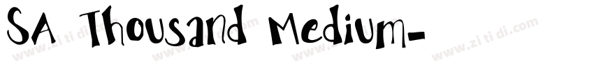 SA Thousand Medium字体转换